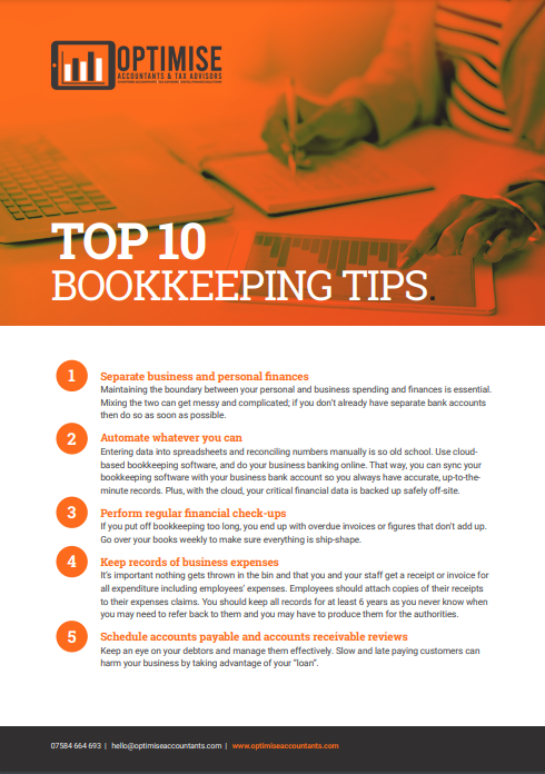 top 10 bookkeeping tips